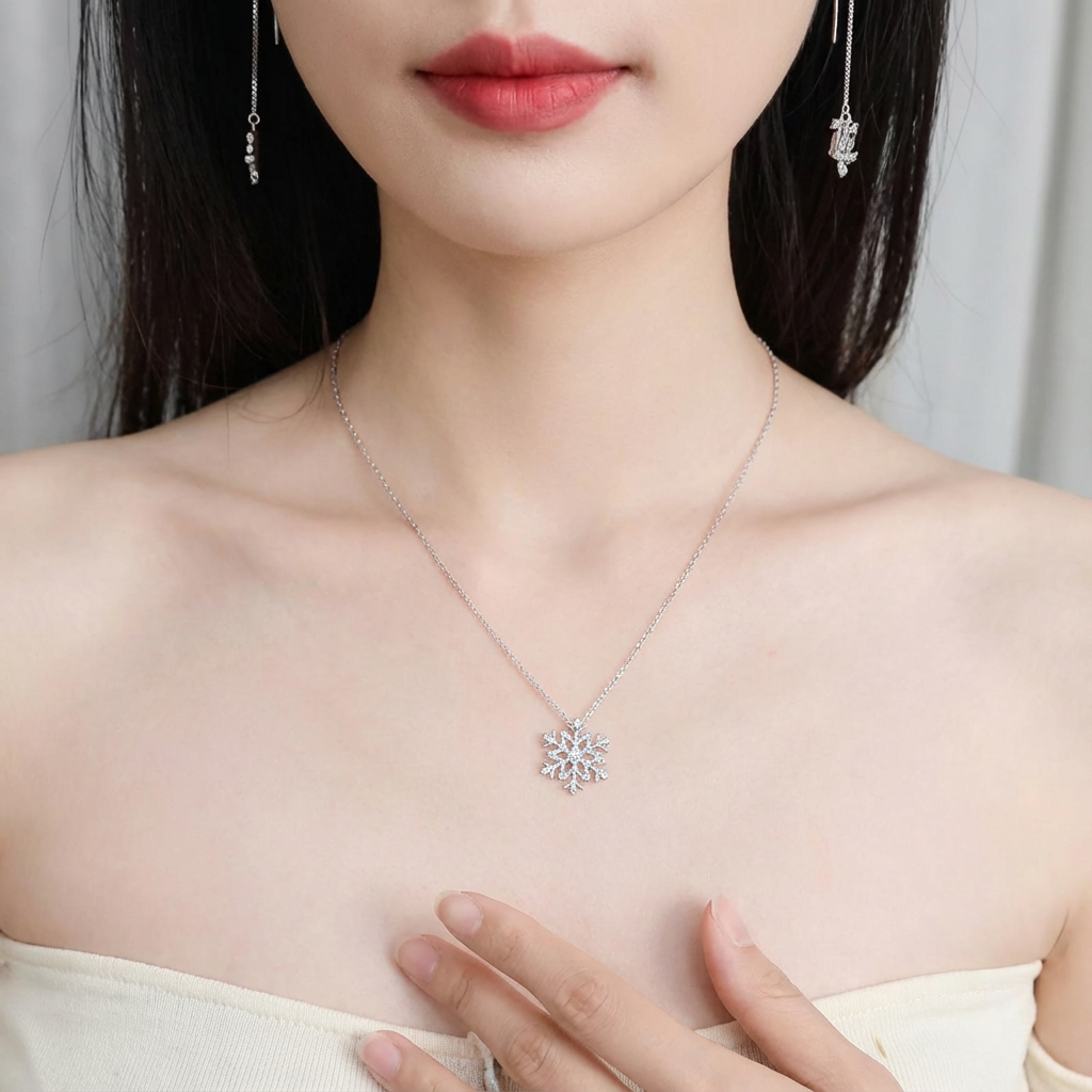 Collana Fiocco Di Neve