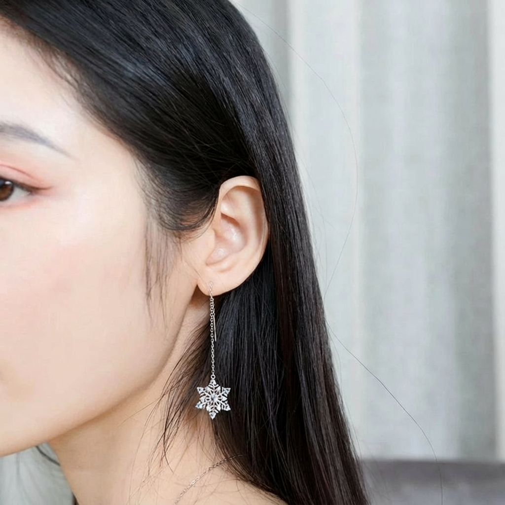 Orecchini Fiocco Di Neve